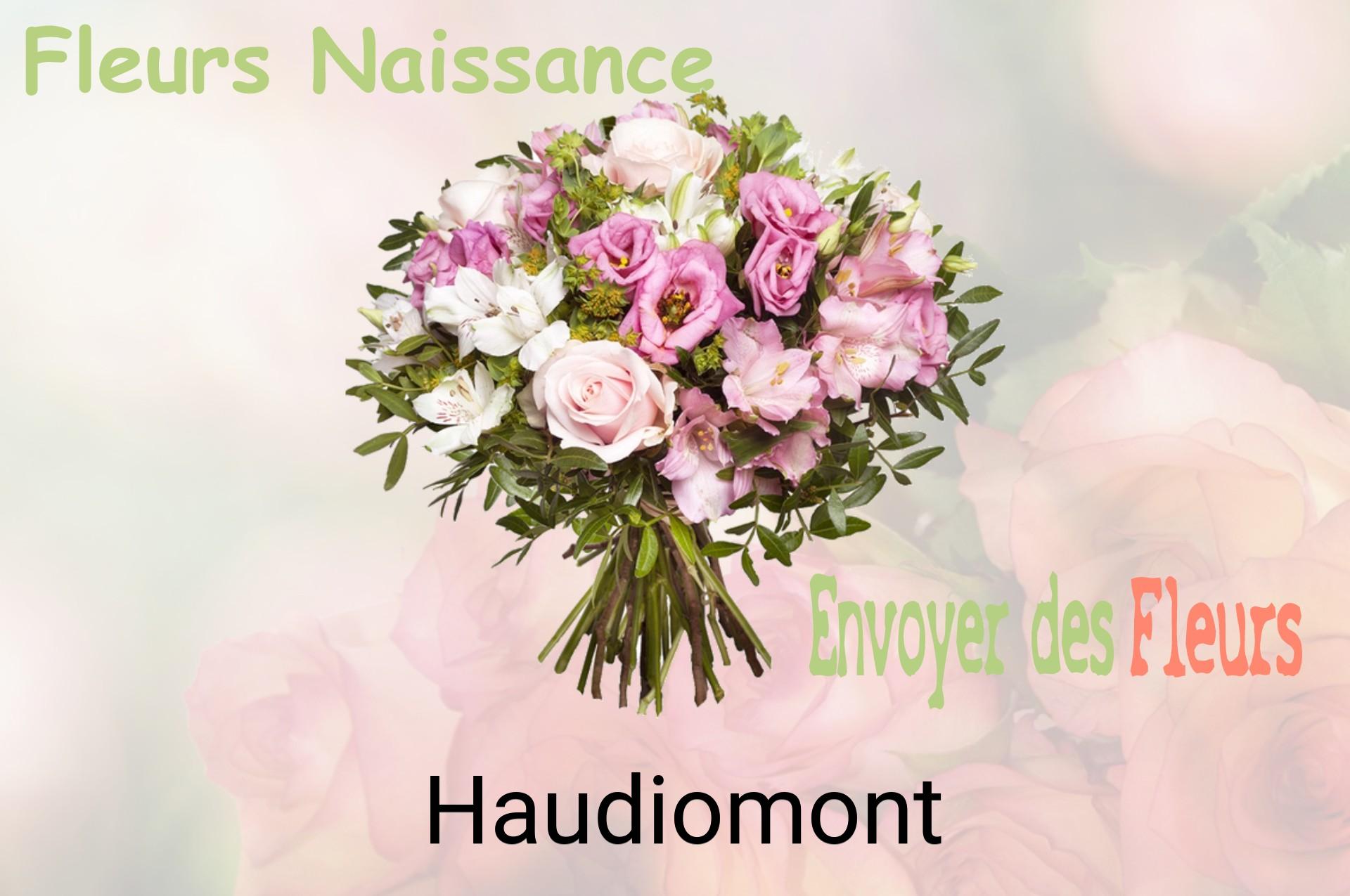 Bouquet de fleurs de naissance livré à Haudiomont